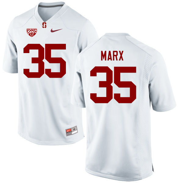Men Stanford Cardinal #35 Daniel Marx College Football Jerseys Sale-White - Click Image to Close